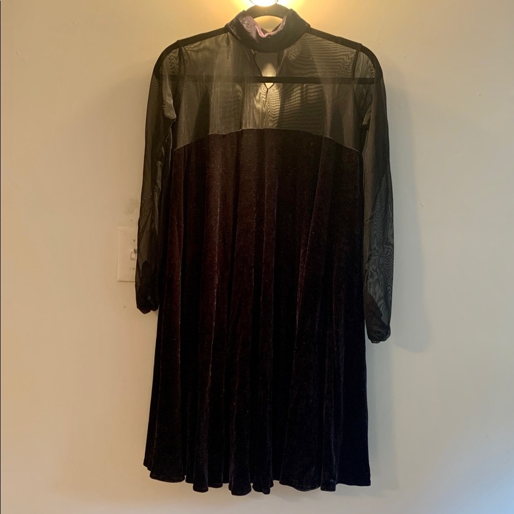 Velvet swing dress